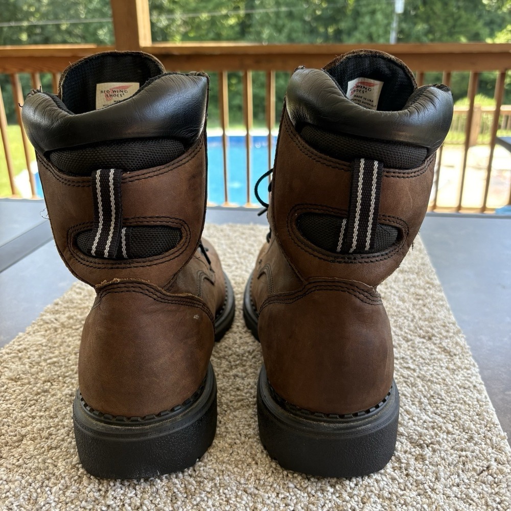 Red Wing 2211 Steel Toe DynaForce Waterproof Work Boots Brown, Sz 10 Made in USA - Picture 3 of 9